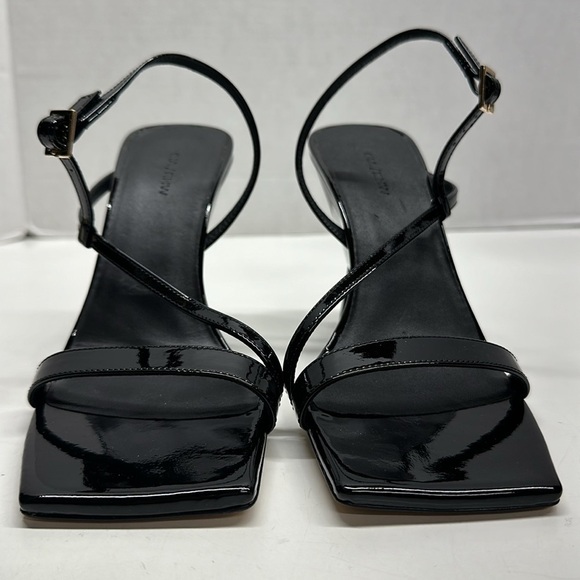 Gia Borghini RHW Rosie High Heels Shoes Square Toe Patent Leather Black Size 7 - Picture 5 of 14